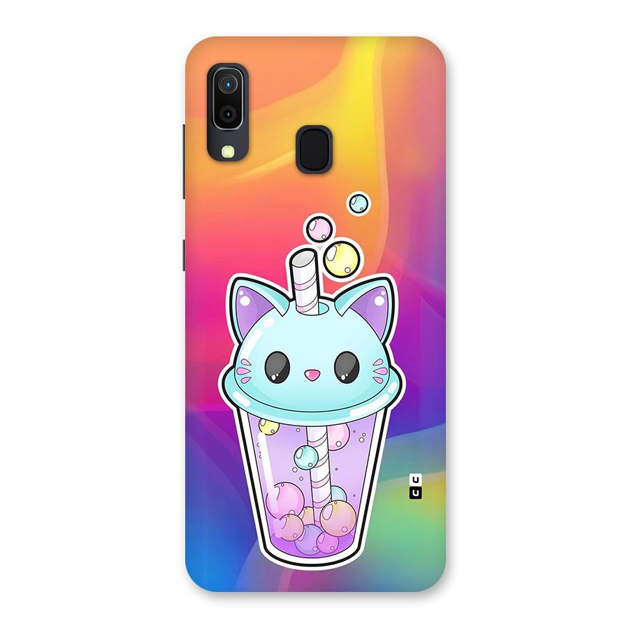 Cat Drink Back Case for Galaxy A20