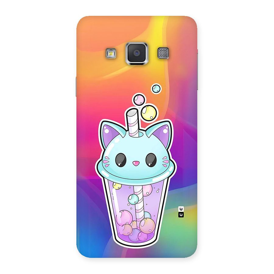 Cat Drink Back Case for Galaxy A3