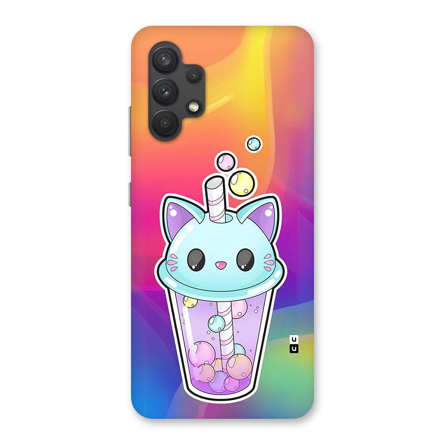 Cat Drink Back Case for Galaxy A32
