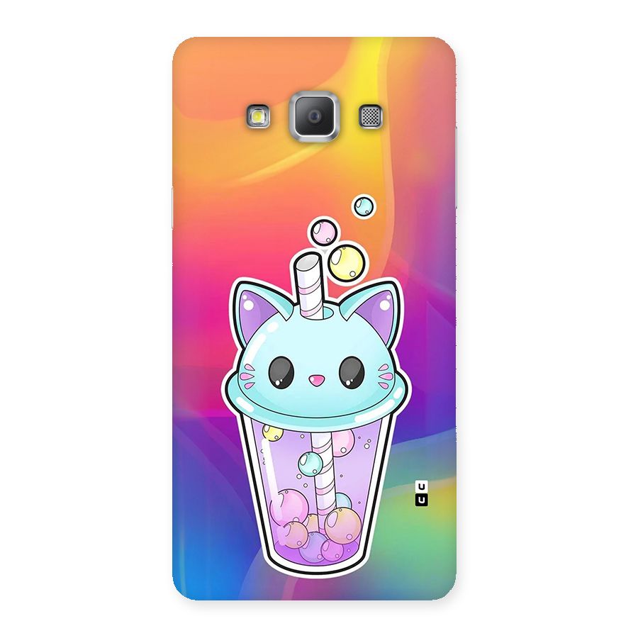 Cat Drink Back Case for Galaxy A7