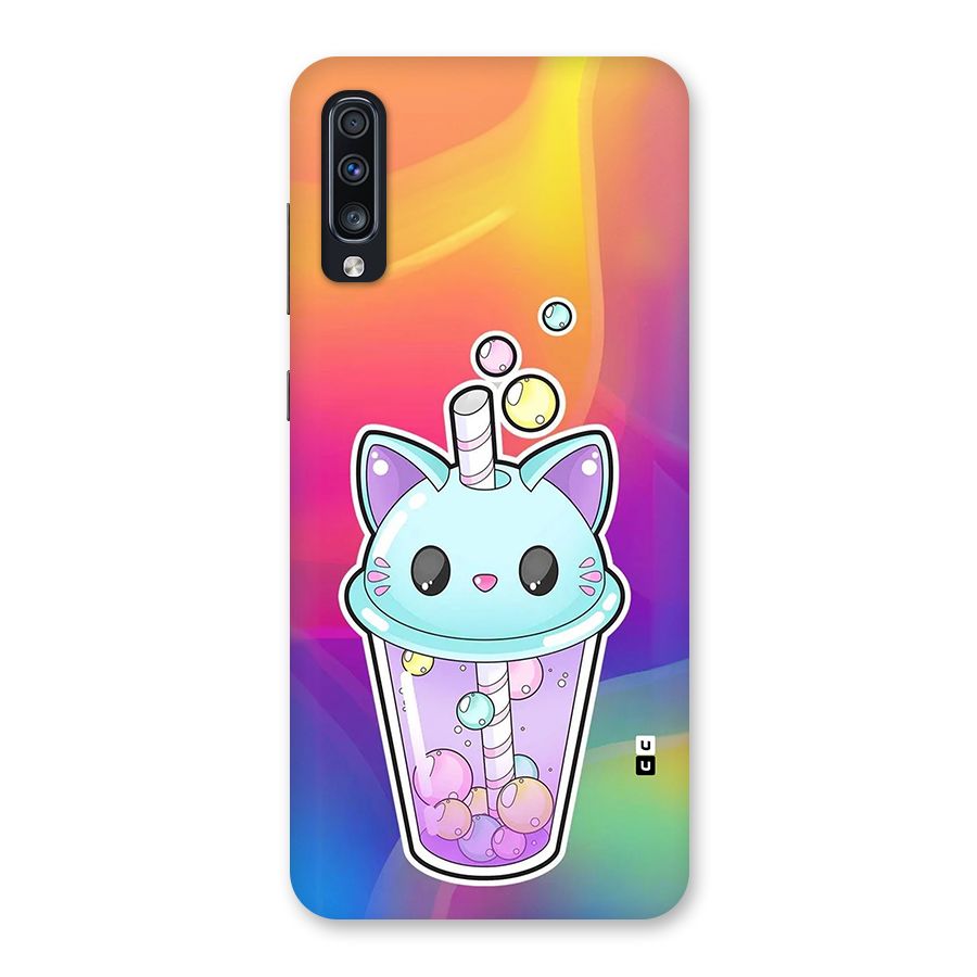 Cat Drink Back Case for Galaxy A70s