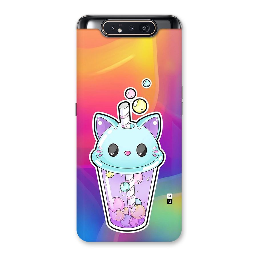 Cat Drink Back Case for Galaxy A80