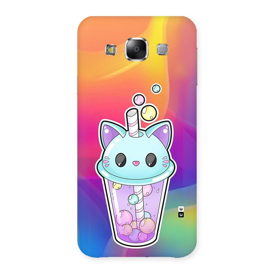 Cat Drink Back Case for Galaxy E5