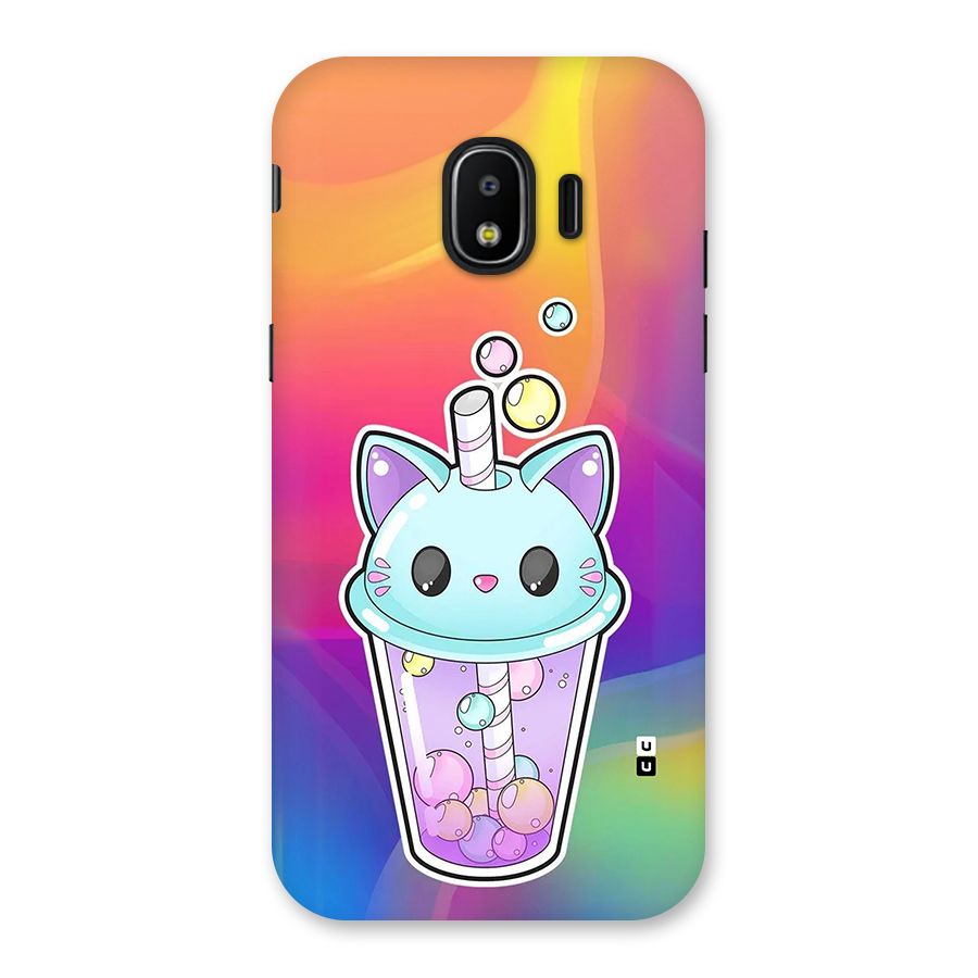 Cat Drink Back Case for Galaxy J2 Pro 2018