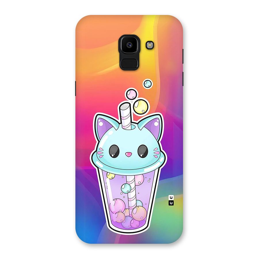 Cat Drink Back Case for Galaxy J6