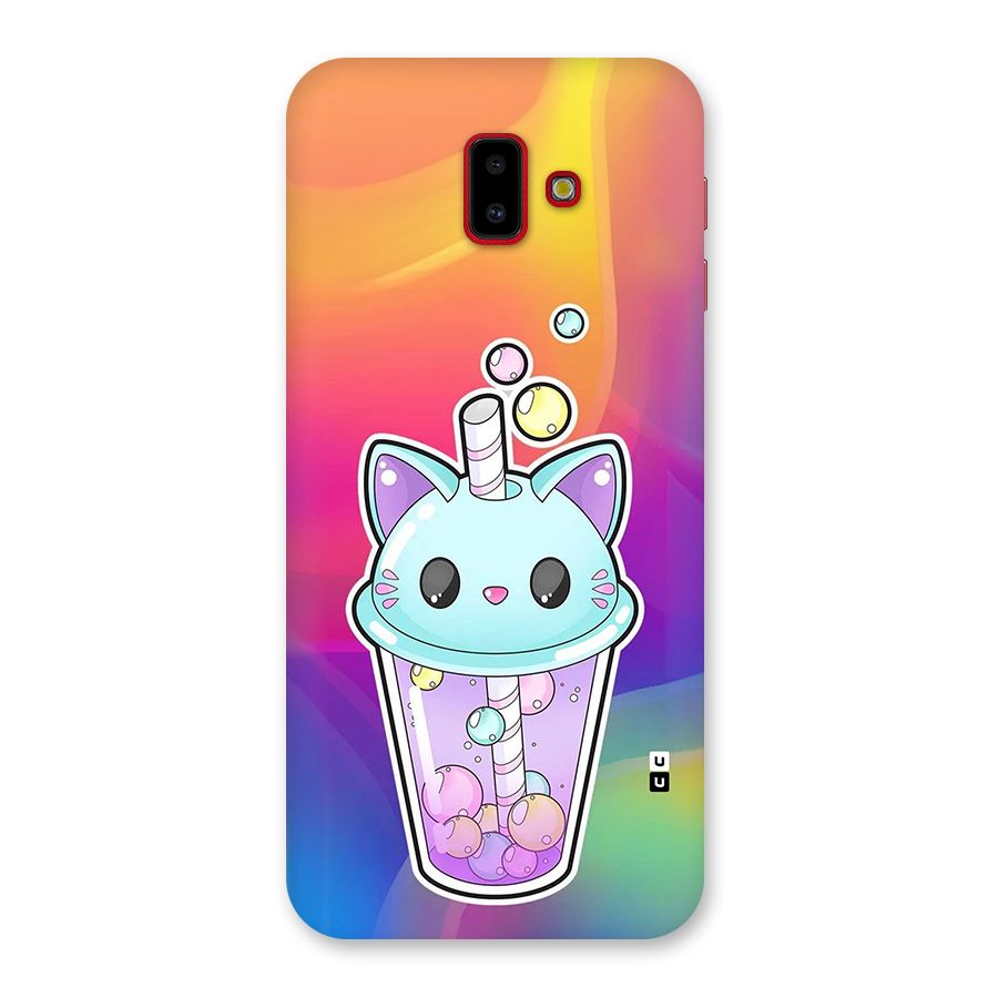 Cat Drink Back Case for Galaxy J6 Plus