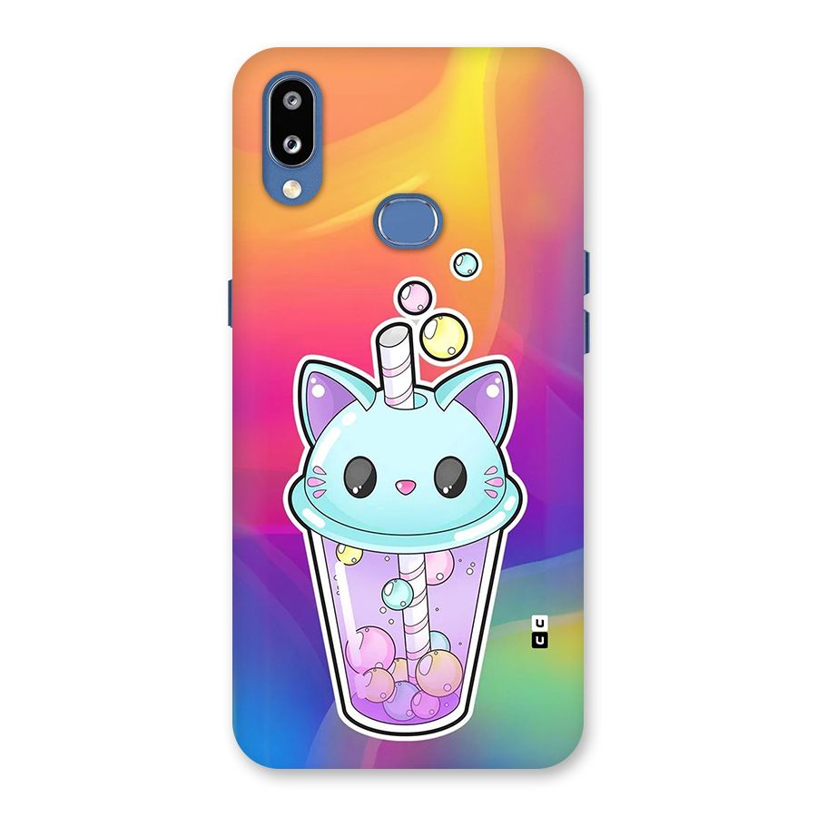 Cat Drink Back Case for Galaxy M01s