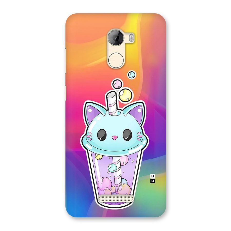 Cat Drink Back Case for Gionee A1 LIte