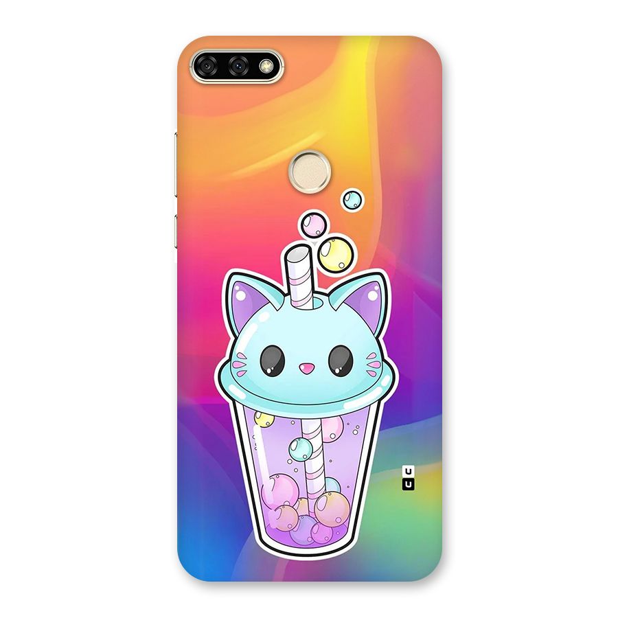 Cat Drink Back Case for Honor 7A