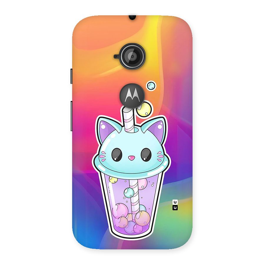 Cat Drink Back Case for Moto E 2nd Gen