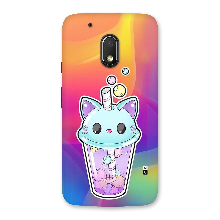 Cat Drink Back Case for Moto G4 Play