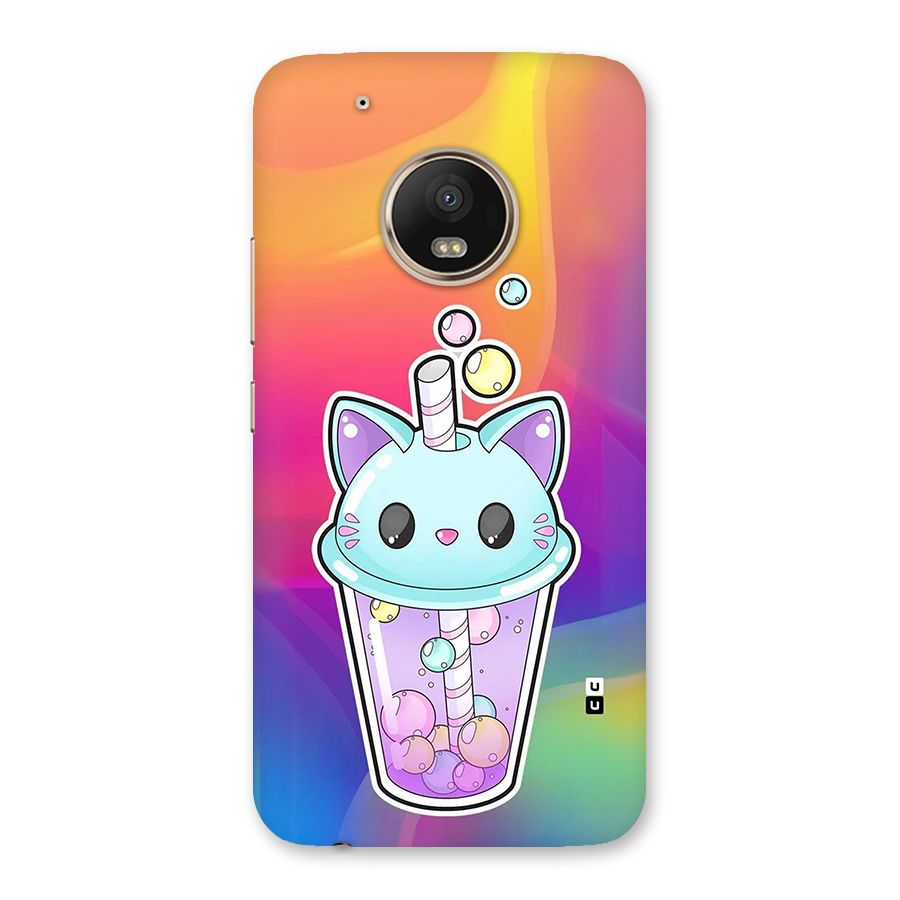 Cat Drink Back Case for Moto G5 Plus