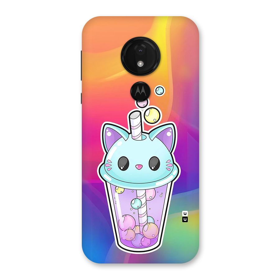 Cat Drink Back Case for Moto G7 Power