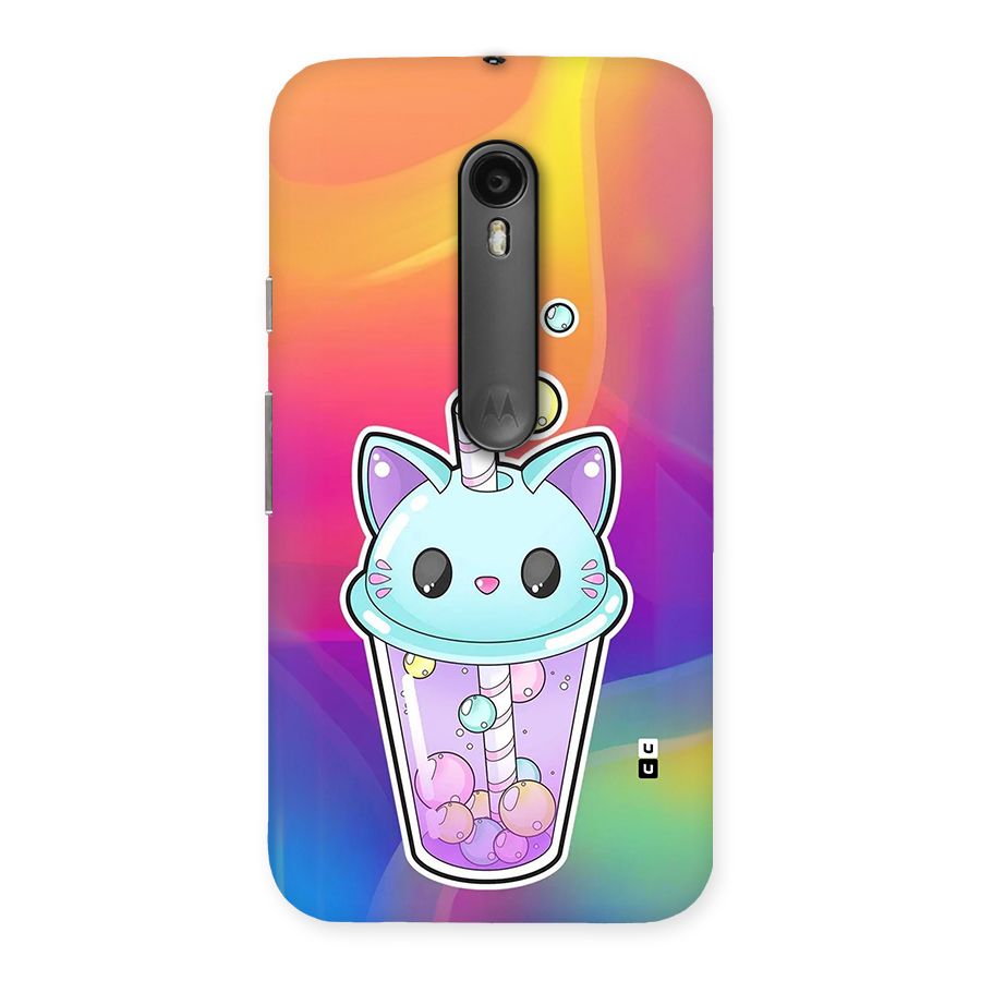 Cat Drink Back Case for Moto G Turbo