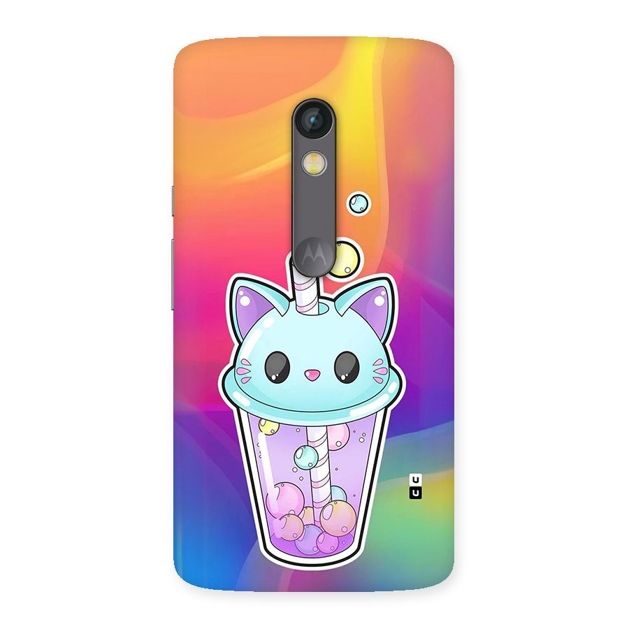 Cat Drink Back Case for Moto X Play