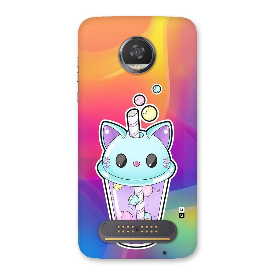 Cat Drink Back Case for Moto Z2 Play
