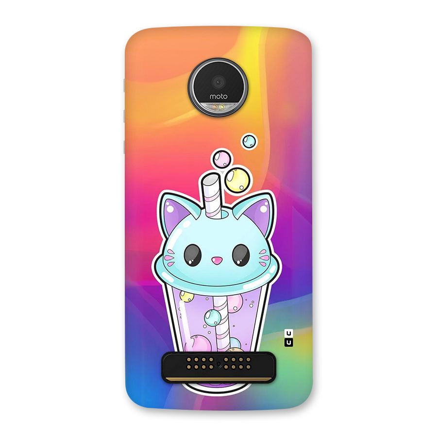 Cat Drink Back Case for Moto Z Play