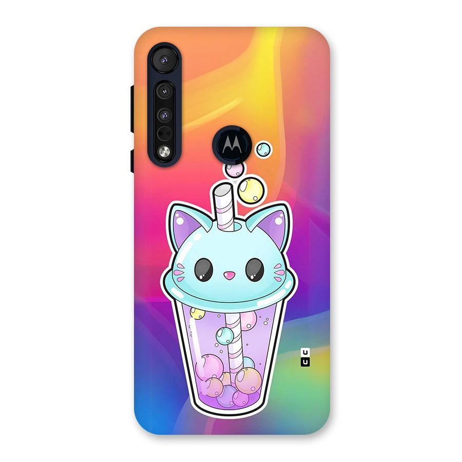 Cat Drink Back Case for Motorola One Macro