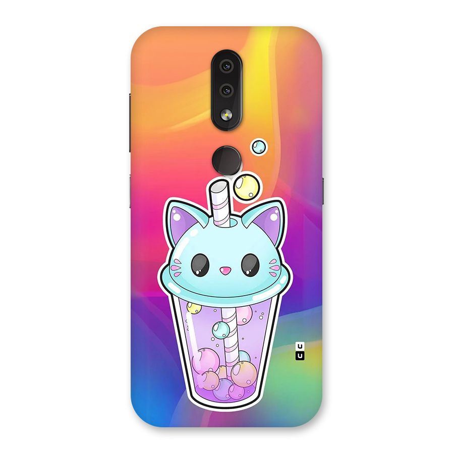 Cat Drink Back Case for Nokia 4.2