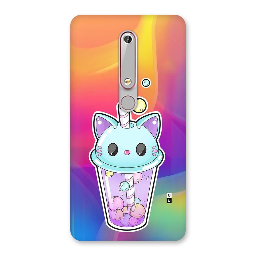 Cat Drink Back Case for Nokia 6.1