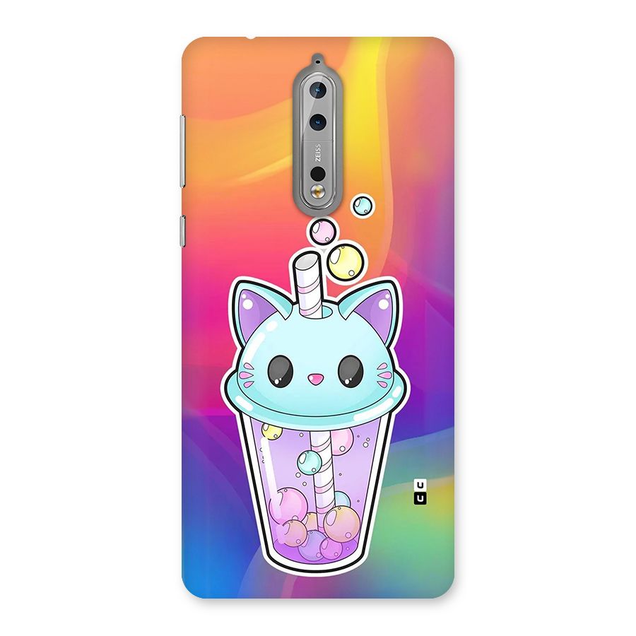 Cat Drink Back Case for Nokia 8