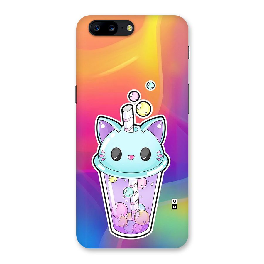 Cat Drink Back Case for OnePlus 5