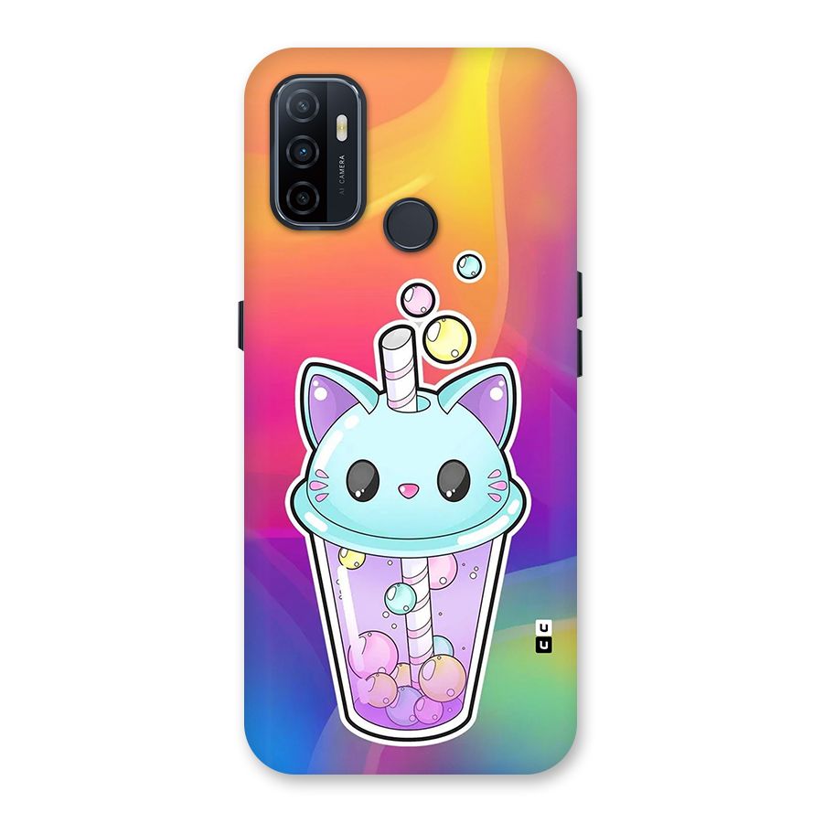 Cat Drink Back Case for Oppo A32