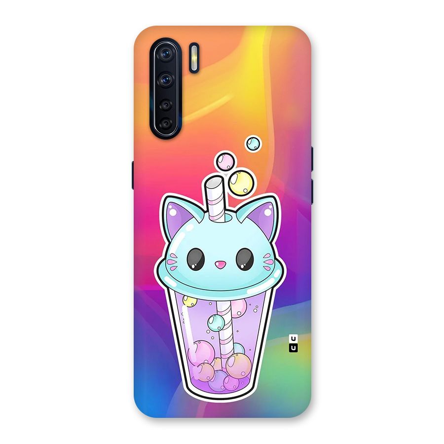 Cat Drink Back Case for Oppo F15