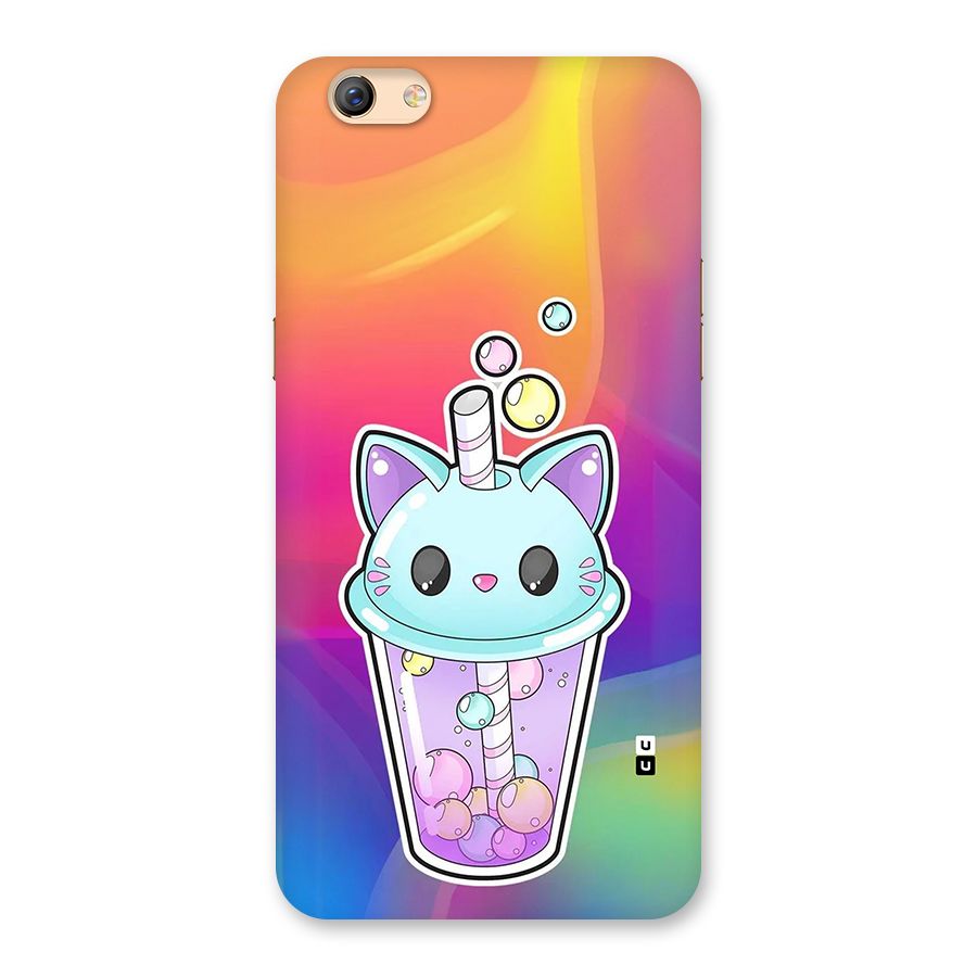 Cat Drink Back Case for Oppo F3 Plus