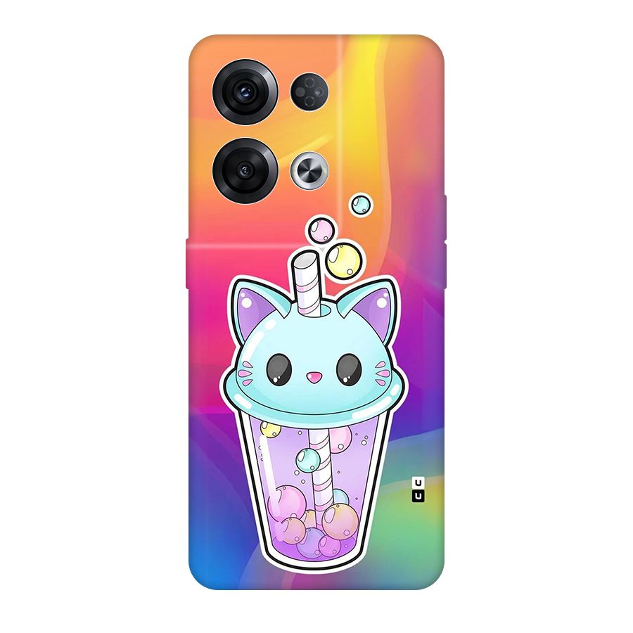 Cat Drink Back Case for Oppo Reno8 Pro 5G