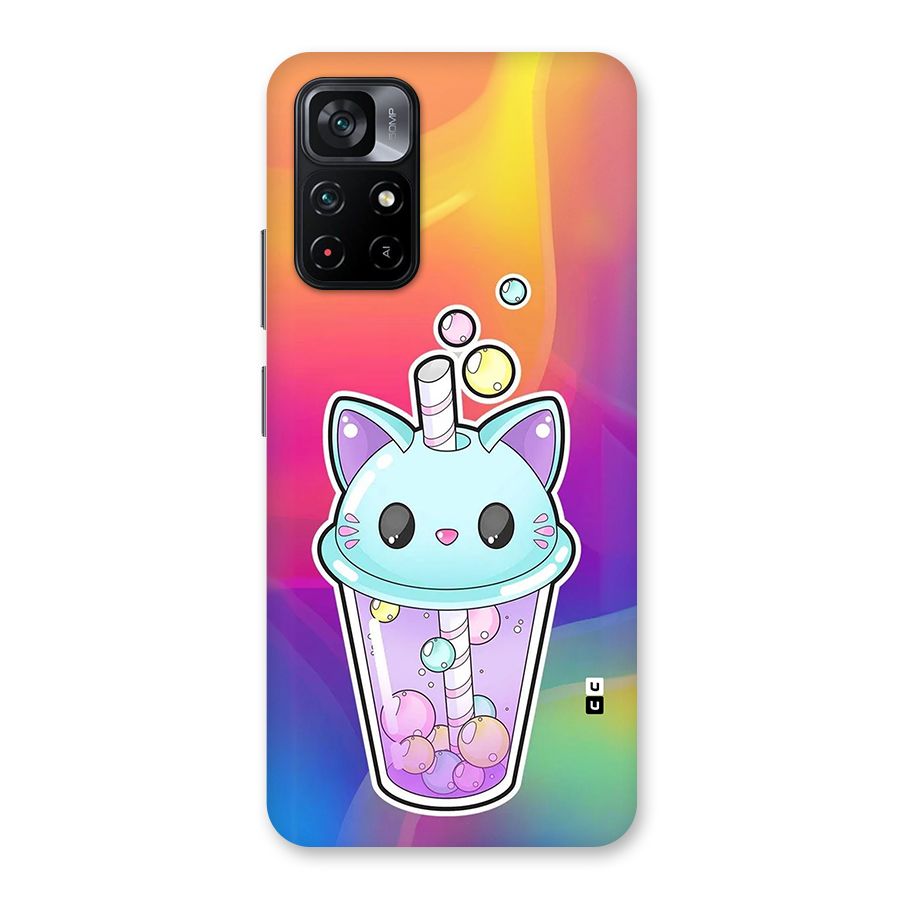 Cat Drink Back Case for Poco M4 Pro 5G