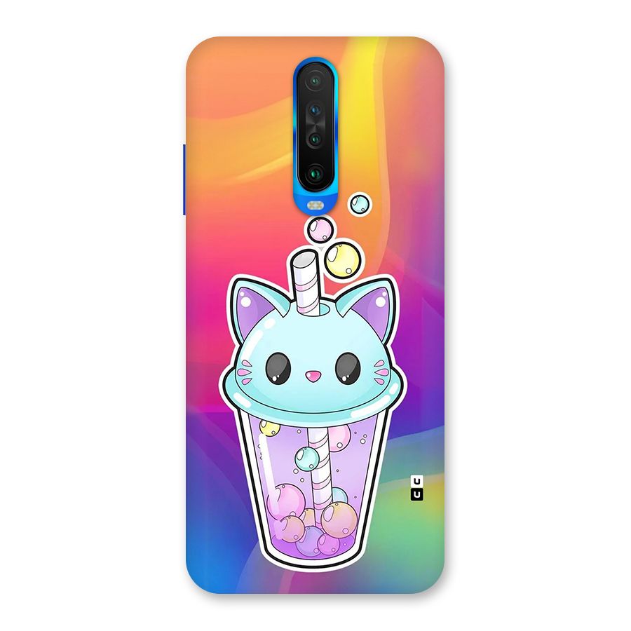 Cat Drink Back Case for Poco X2