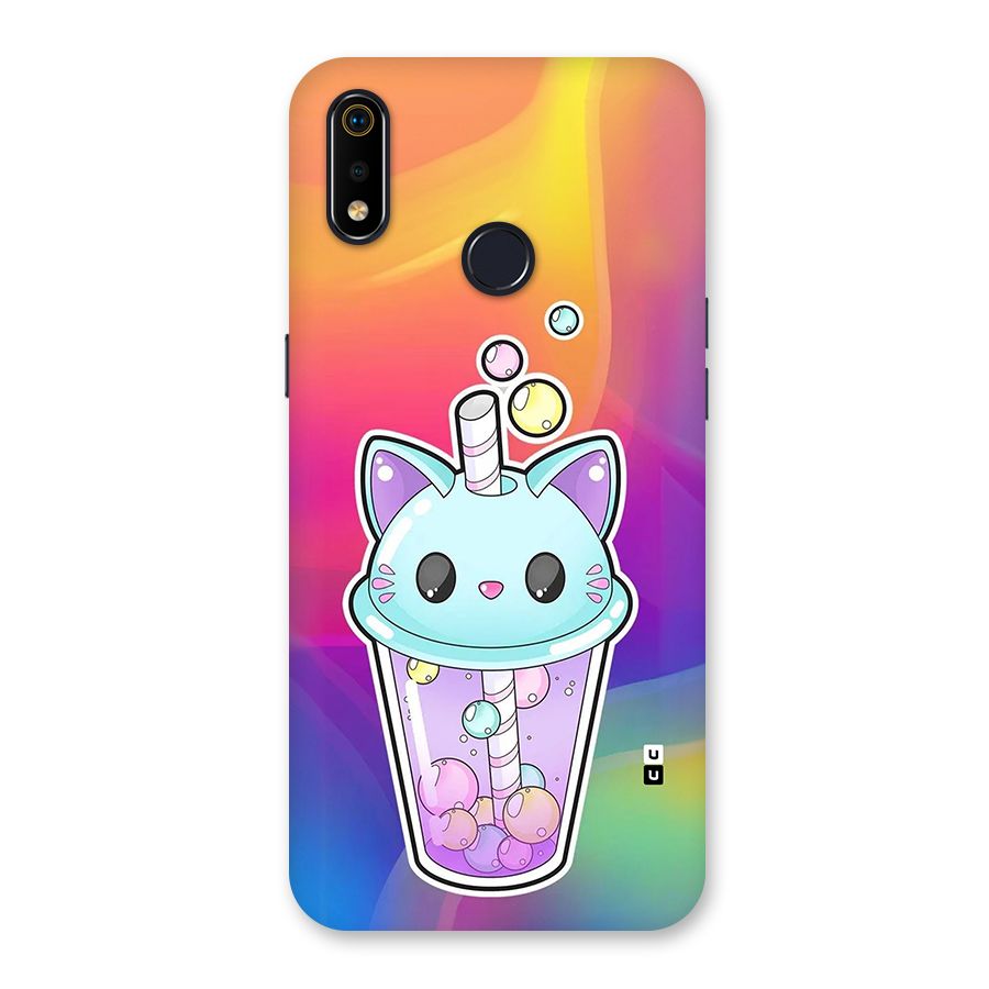 Cat Drink Back Case for Realme 3i