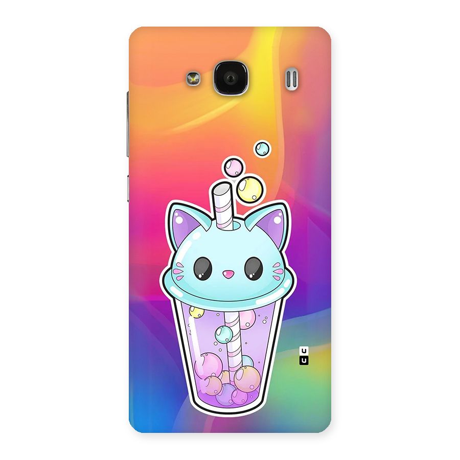 Cat Drink Back Case for Redmi 2 Prime