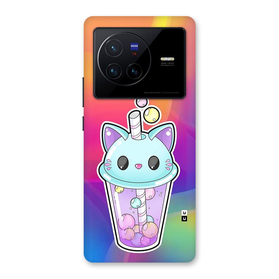 Cat Drink Back Case for Vivo X80
