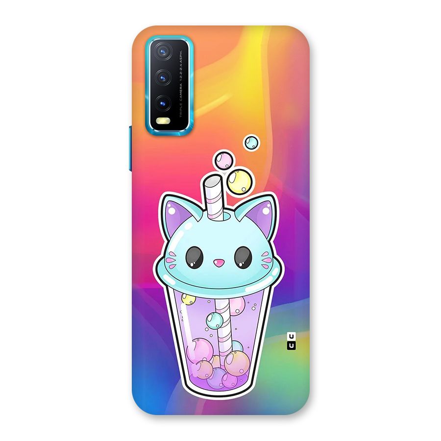 Cat Drink Back Case for Vivo Y20A