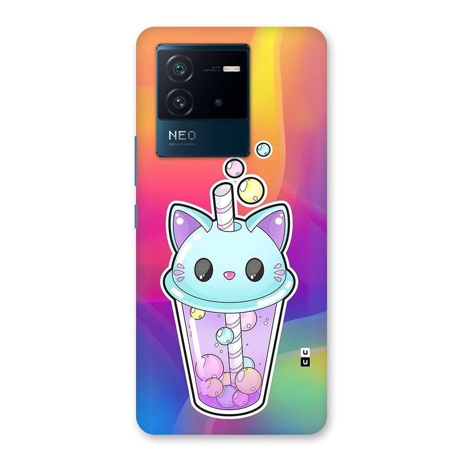 Cat Drink Back Case for Vivo iQOO Neo 6 5G