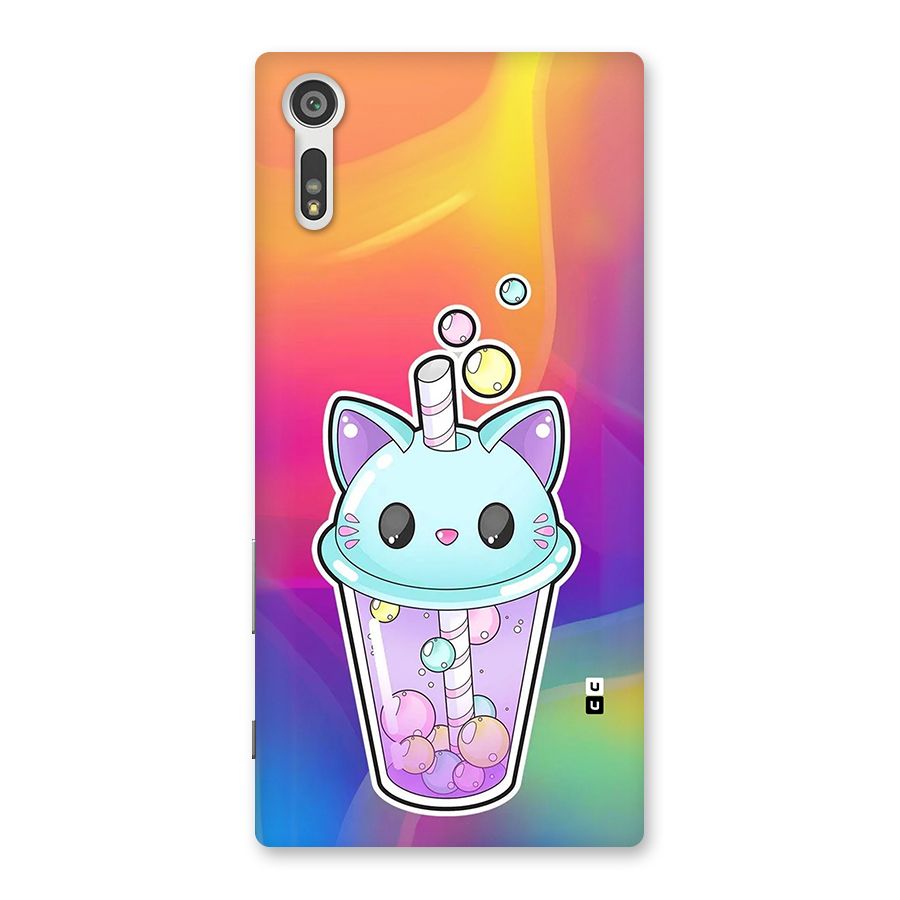 Cat Drink Back Case for Xperia XZ