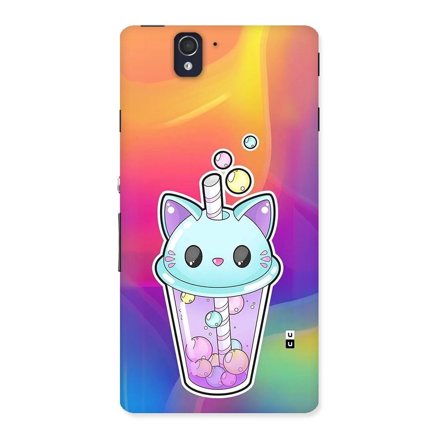 Cat Drink Back Case for Xperia Z