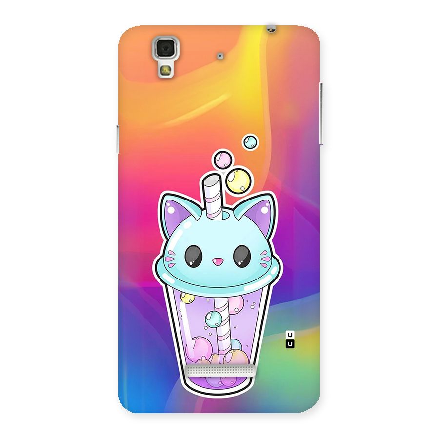 Cat Drink Back Case for YU Yureka Plus
