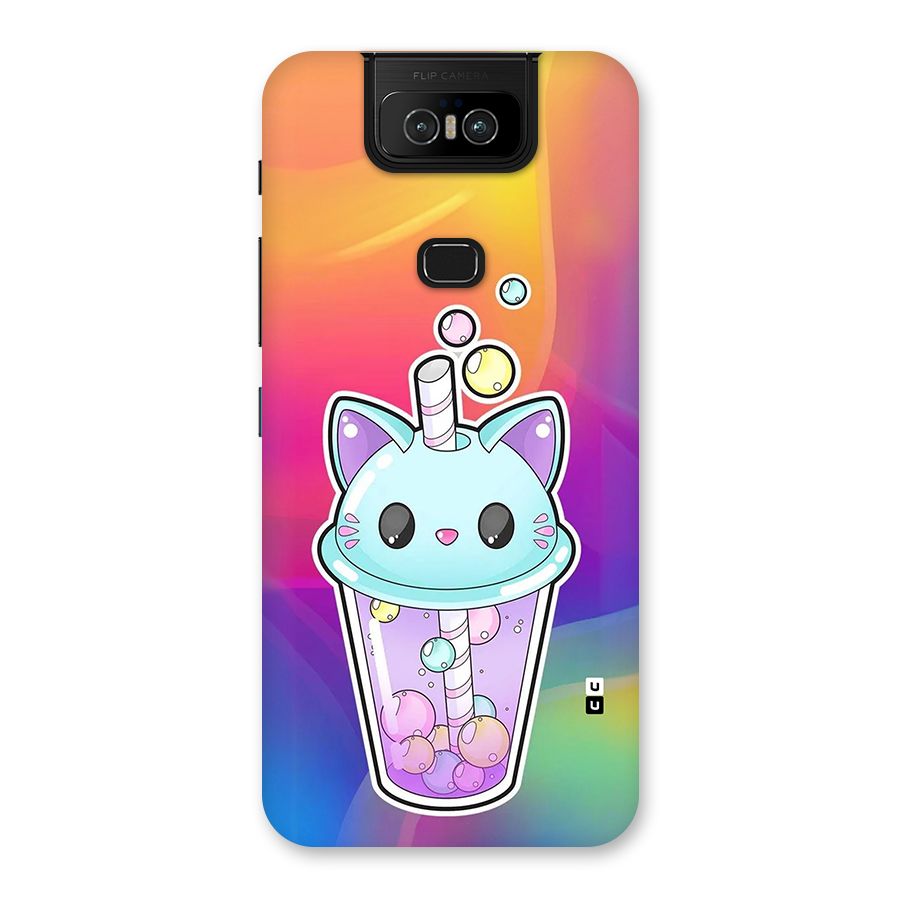 Cat Drink Back Case for Zenfone 6z