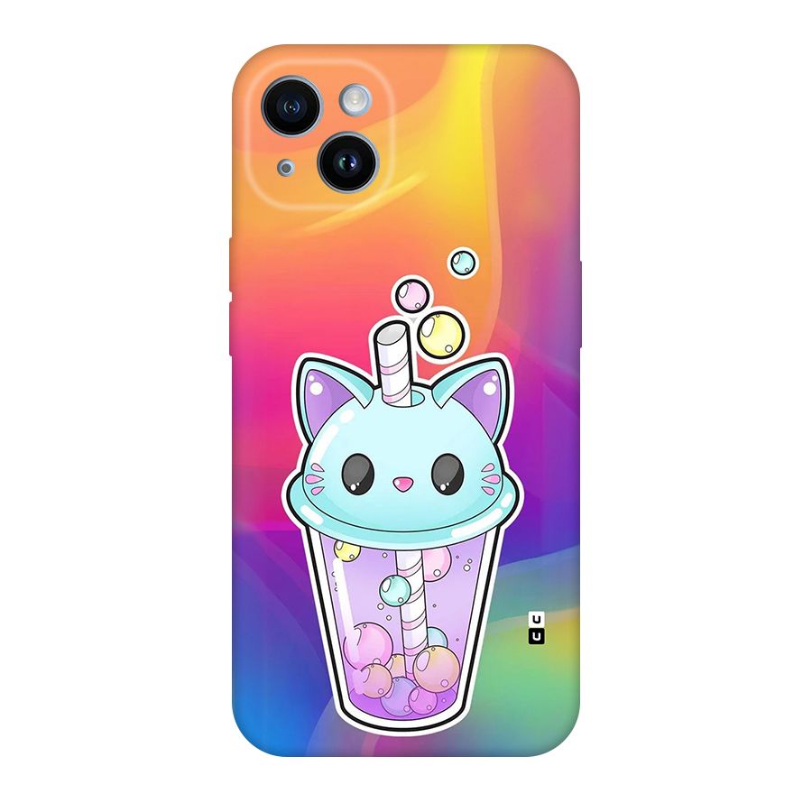 Cat Drink Back Case for iPhone 14