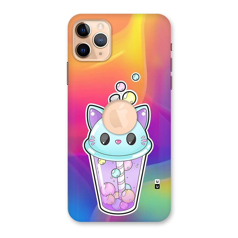 Cat Drink Back Case for iPhone 11 Pro Max Logo Cut