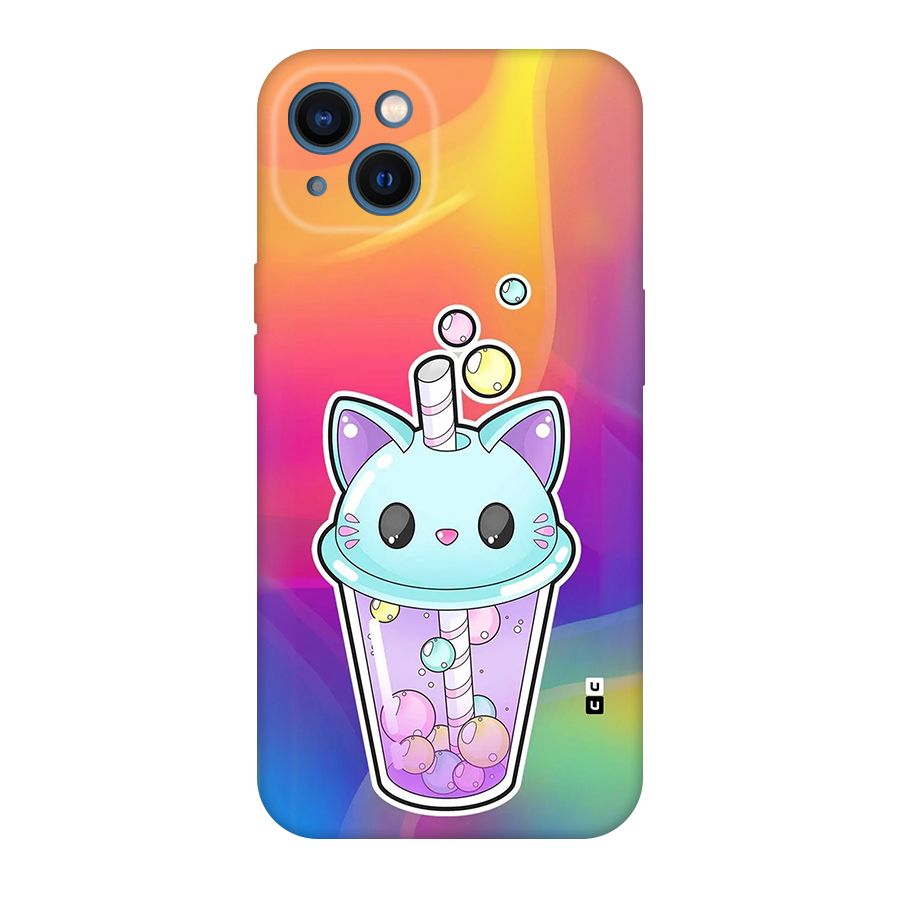 Cat Drink Back Case for iPhone 13