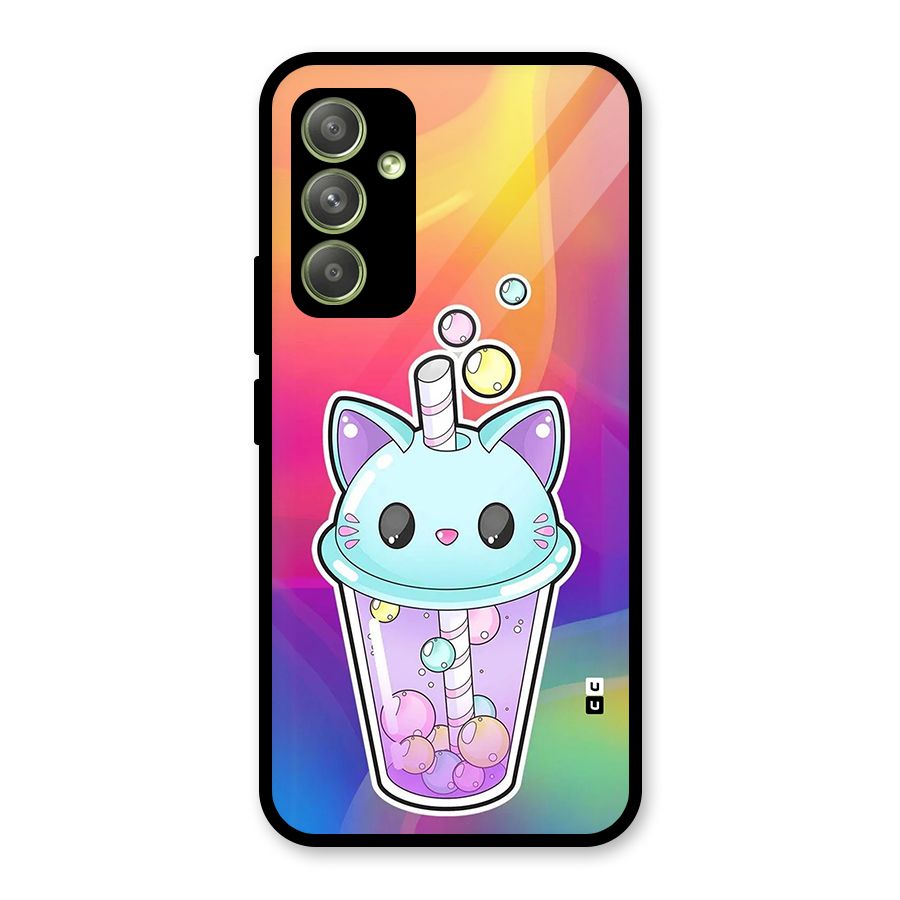 Cat Drink Glass Back Case for Galaxy A54