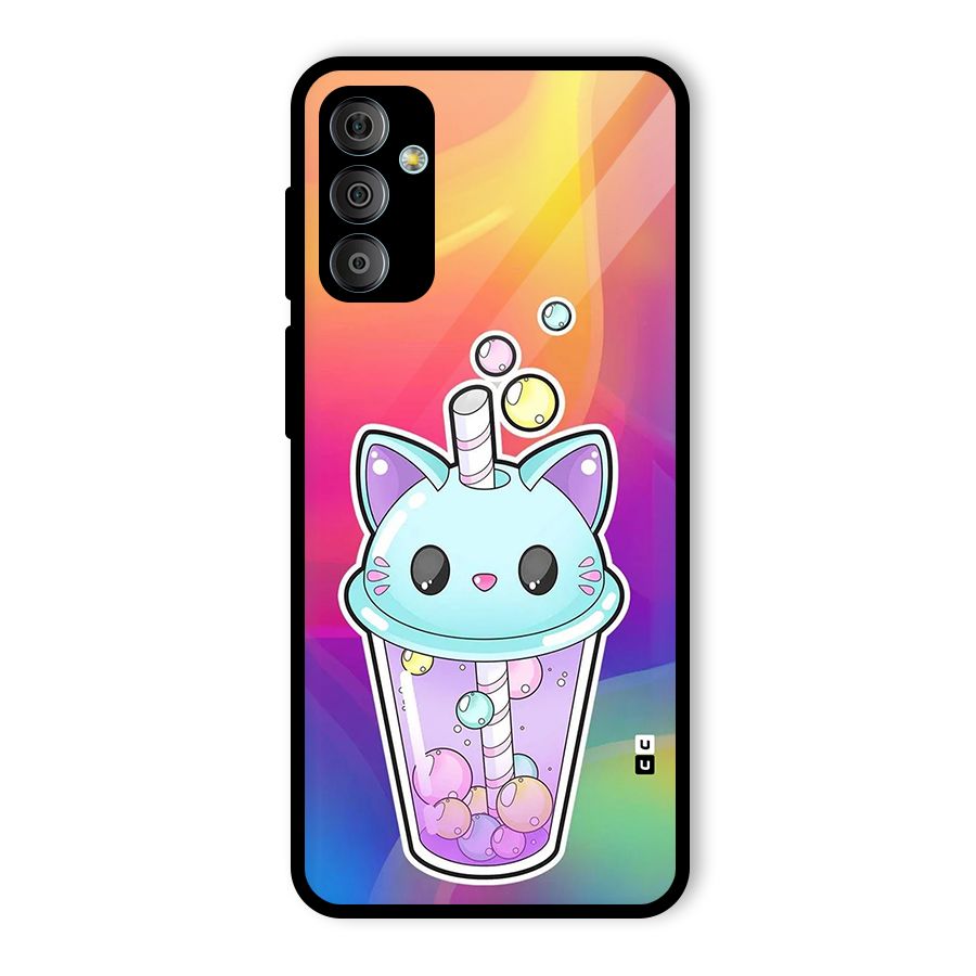 Cat Drink Glass Back Case for Galaxy F23