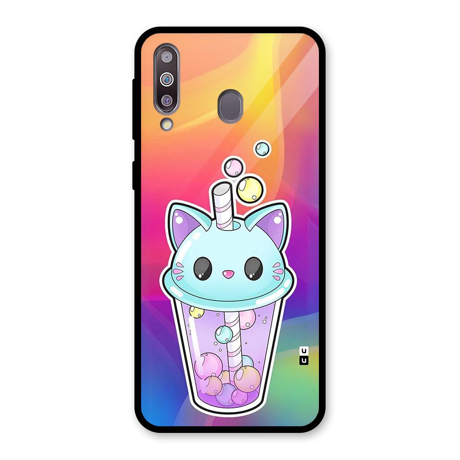 Cat Drink Glass Back Case for Galaxy M30