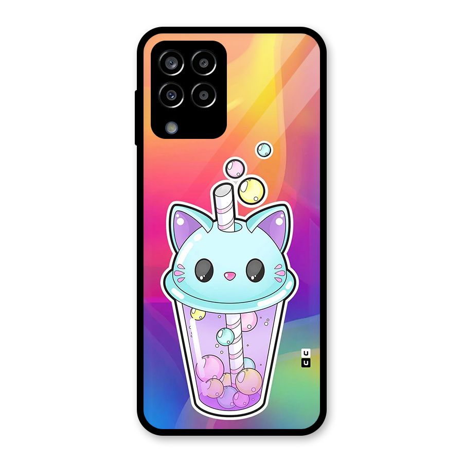 Cat Drink Glass Back Case for Galaxy M33