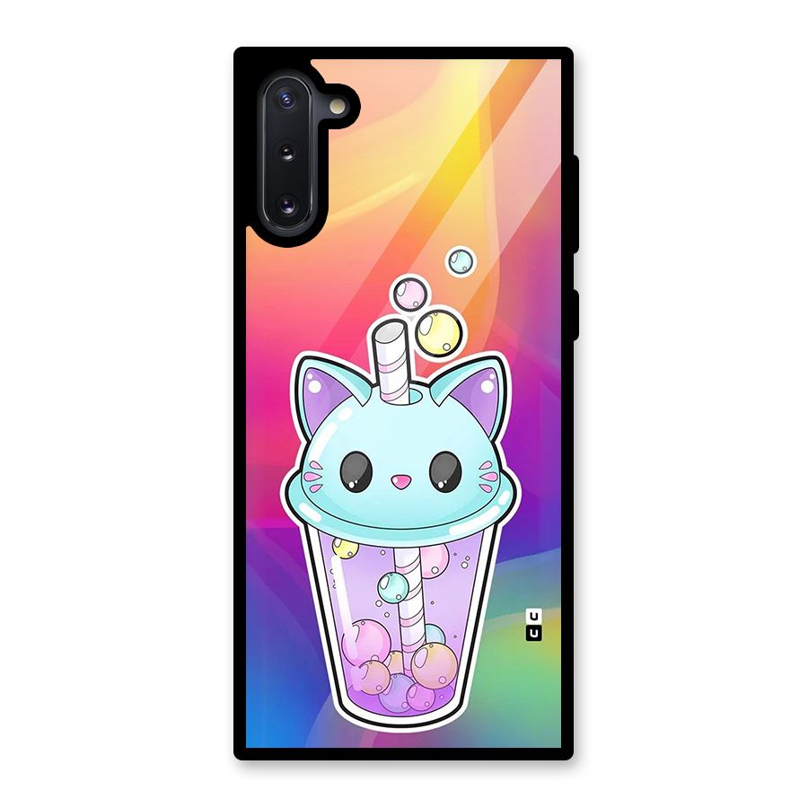Cat Drink Glass Back Case for Galaxy Note 10