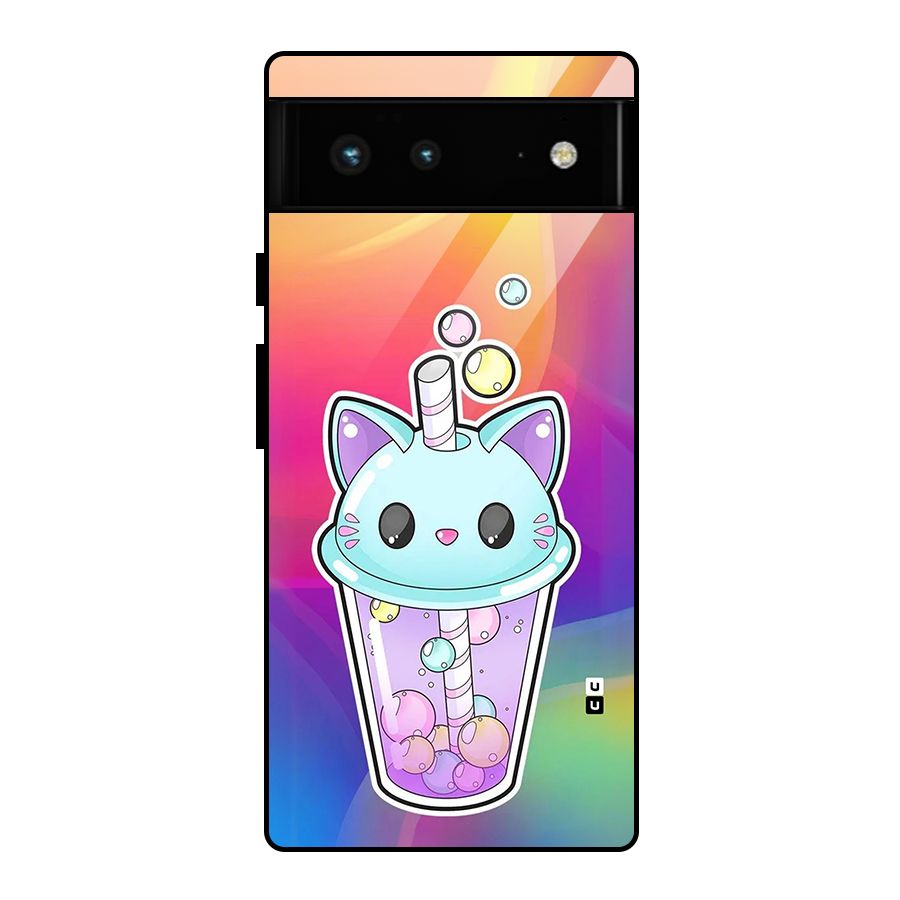 Cat Drink Glass Back Case for Google Pixel 6
